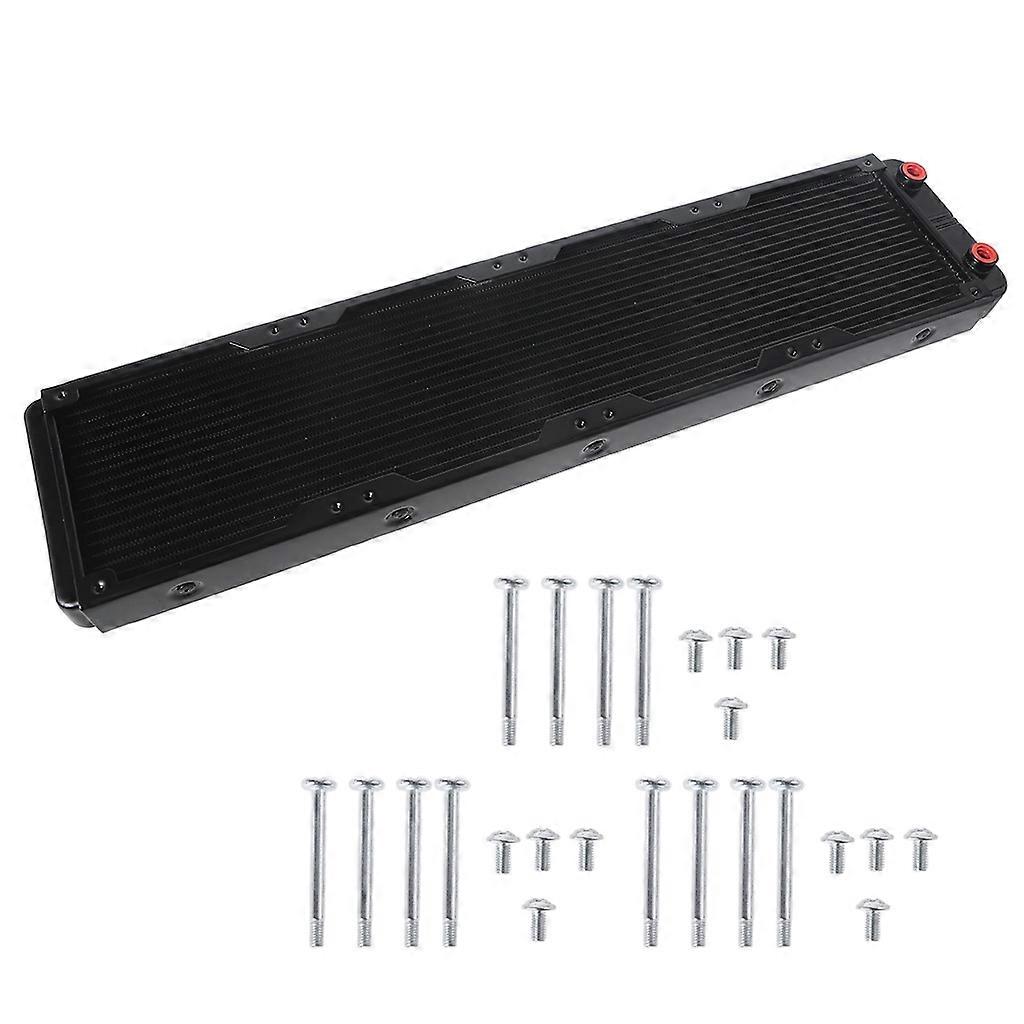 18 Pipe Aluminum Heat Exchanger Radiator for PC CPU CO2 Water Cool System Computer G1/4" Aluminum Radiator with Tube Multicolor