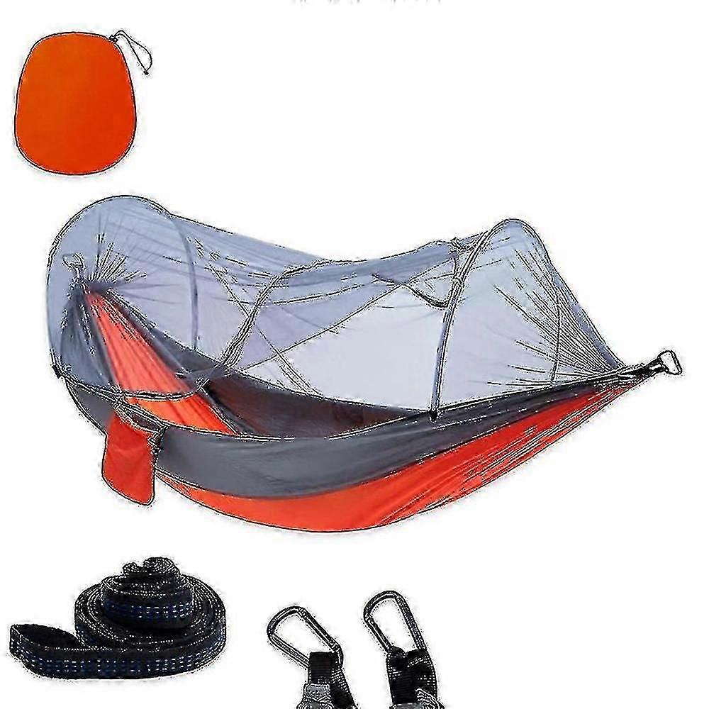 1-2 Portable Person Camping Outdoor Hammock With Mosquito Net Swing Sleeping Lightweight Travel Bed