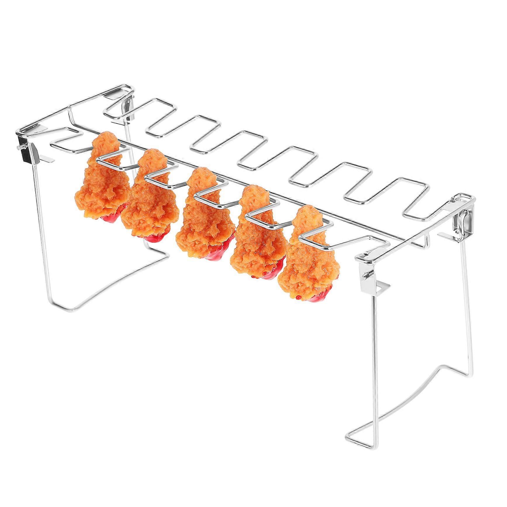 Foldable grill stand for chicken legs, grill tools, rotisserie grill for chicken legs, reusable gill stand, chicken roaster, roast chicken stand