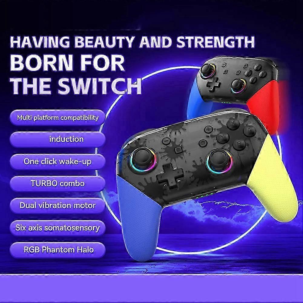 Wireless Bluetooth Dazzle Grip for Switch Android ios Without NFC,D