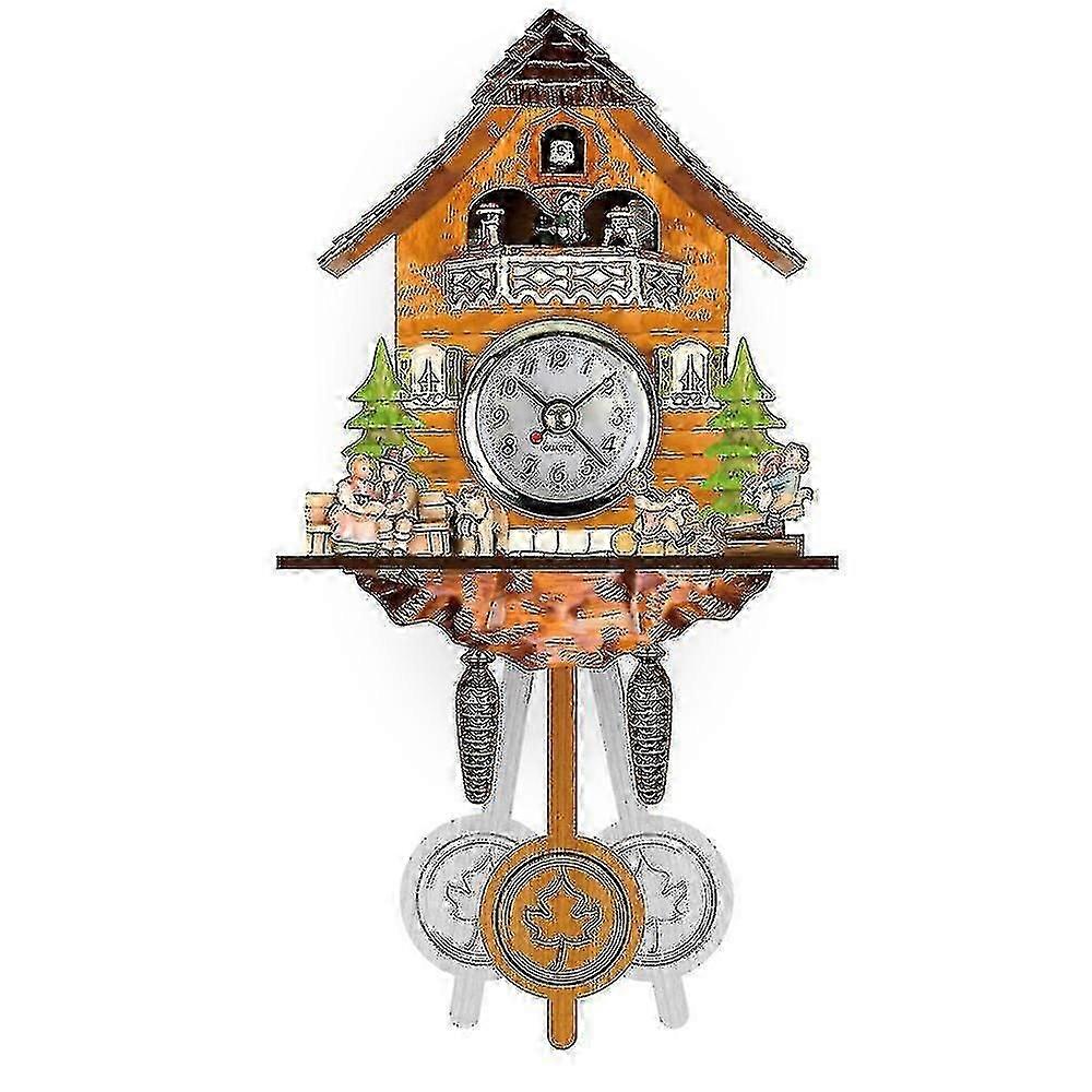 Cuckoo Clock Scandinavian Style Wall Clock Wooden Alarm Clock