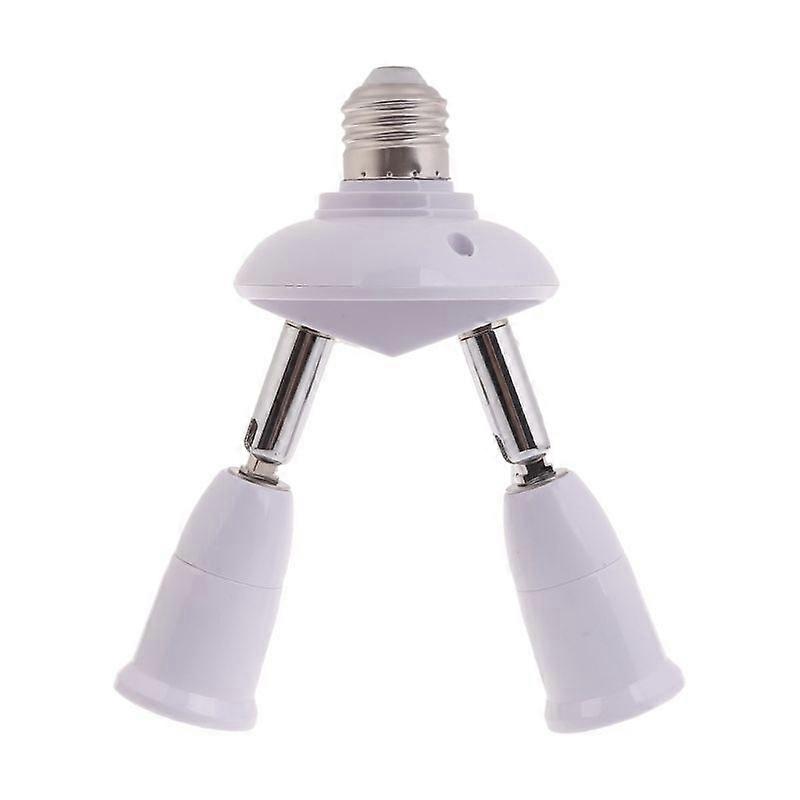 E27 to E27 Base Light Lamp Bulb Socket Splitter Adapter for Home Studio Kitchen