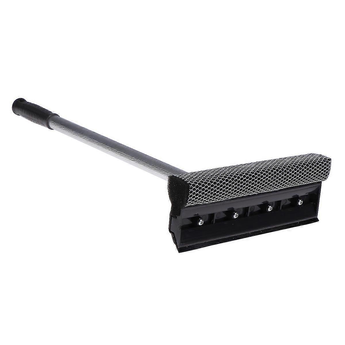 Telescopic Window Cleaner Extendable Window Scrubber Window Cleaning Squeegee(Grey)