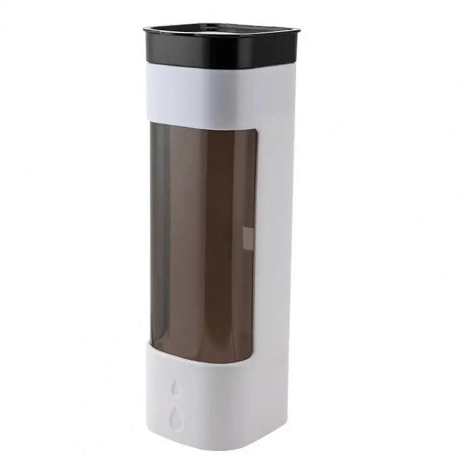 Plastic cup dispenser, punch, spacesaving, highly durable (White)