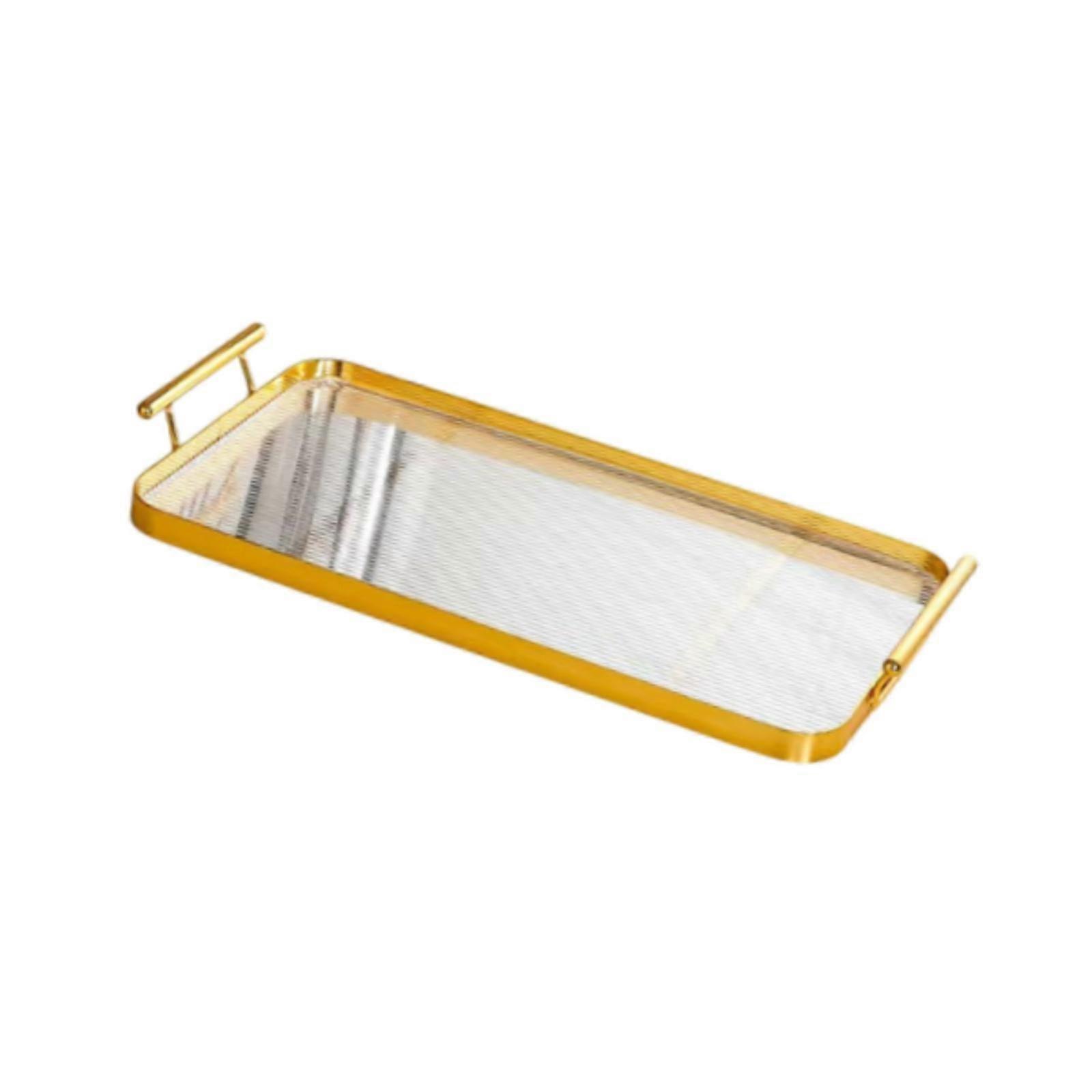 Serviertablett mit Griffen Acryl-Display-Tablett Trendiges rechteckiges Teetassen-Tablett