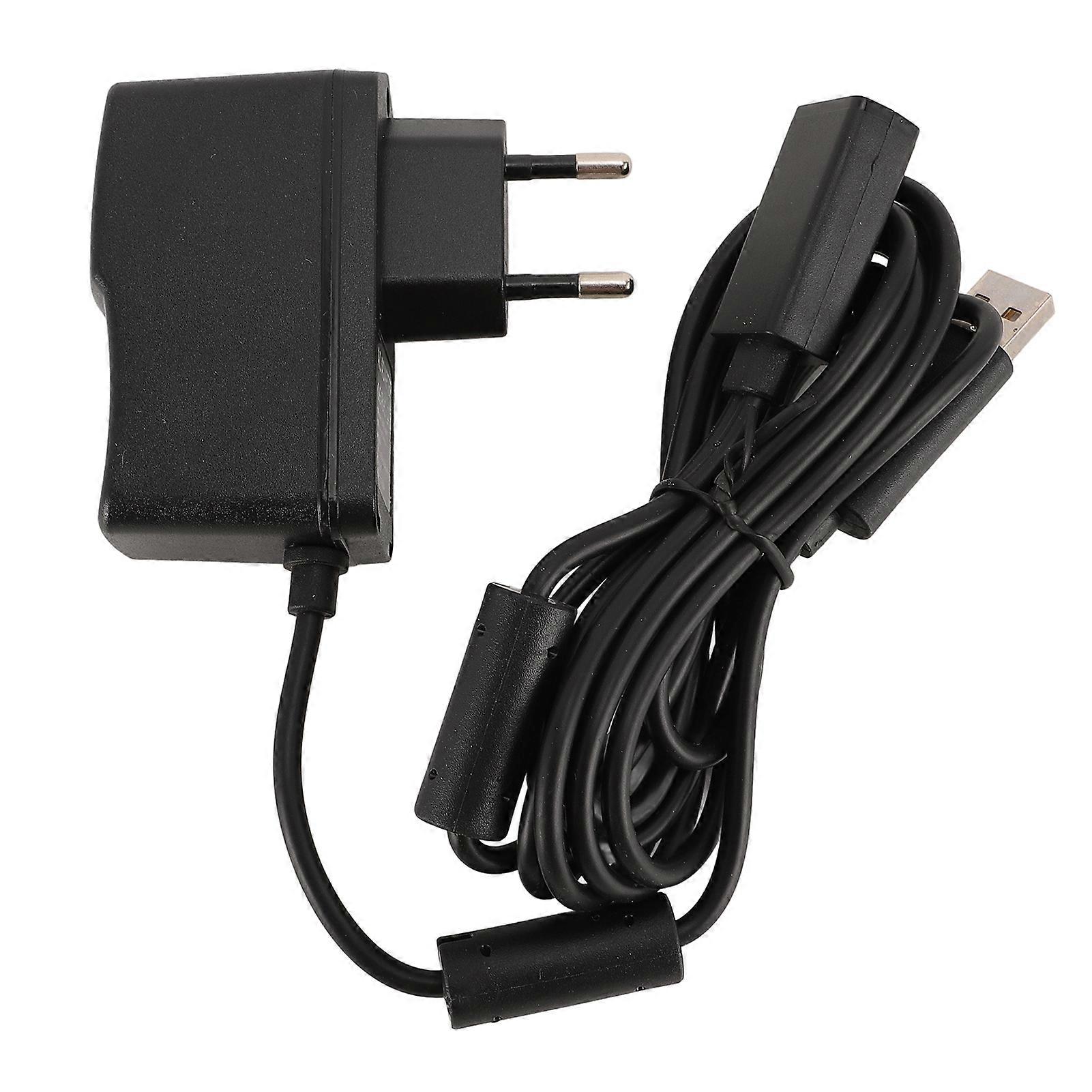 USB to AC Power Adapter for Kinect Video Game Console with Charging Cable EU Plug 100-240V