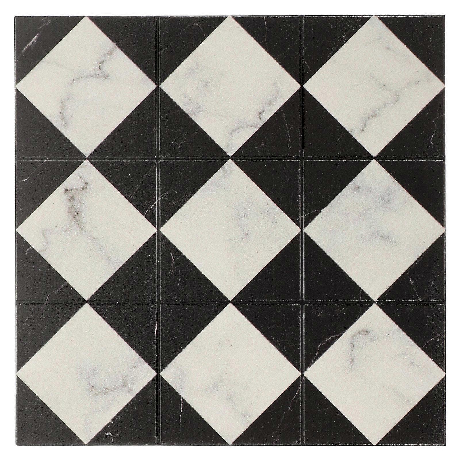 Decorative Simulation Floor Tile Two-sided Doll House Floor Model Retro Tile Prop