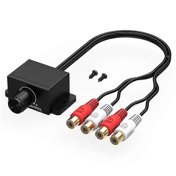 Car RCA Remote Amplifier Level Controller RCA Audio Bass Knob Volume Control Cable