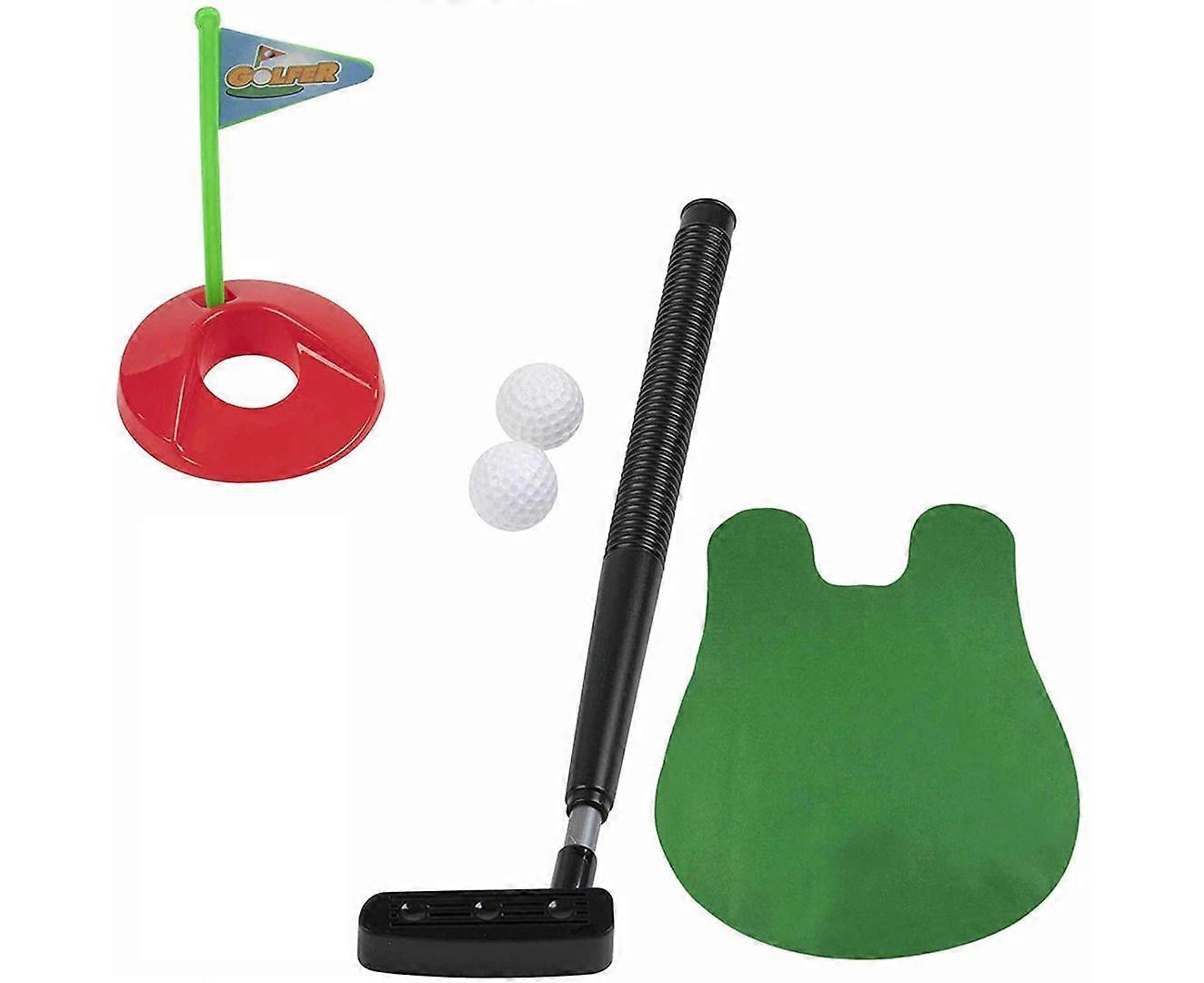 Toilet Mini Golf Potty Putter Toy Set