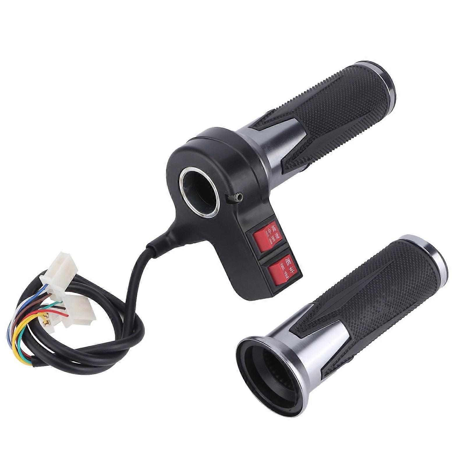 1Pair 3 Speed Gear Throttle Handle Grips for Electric Bicycle with Forward and Reverse Gear