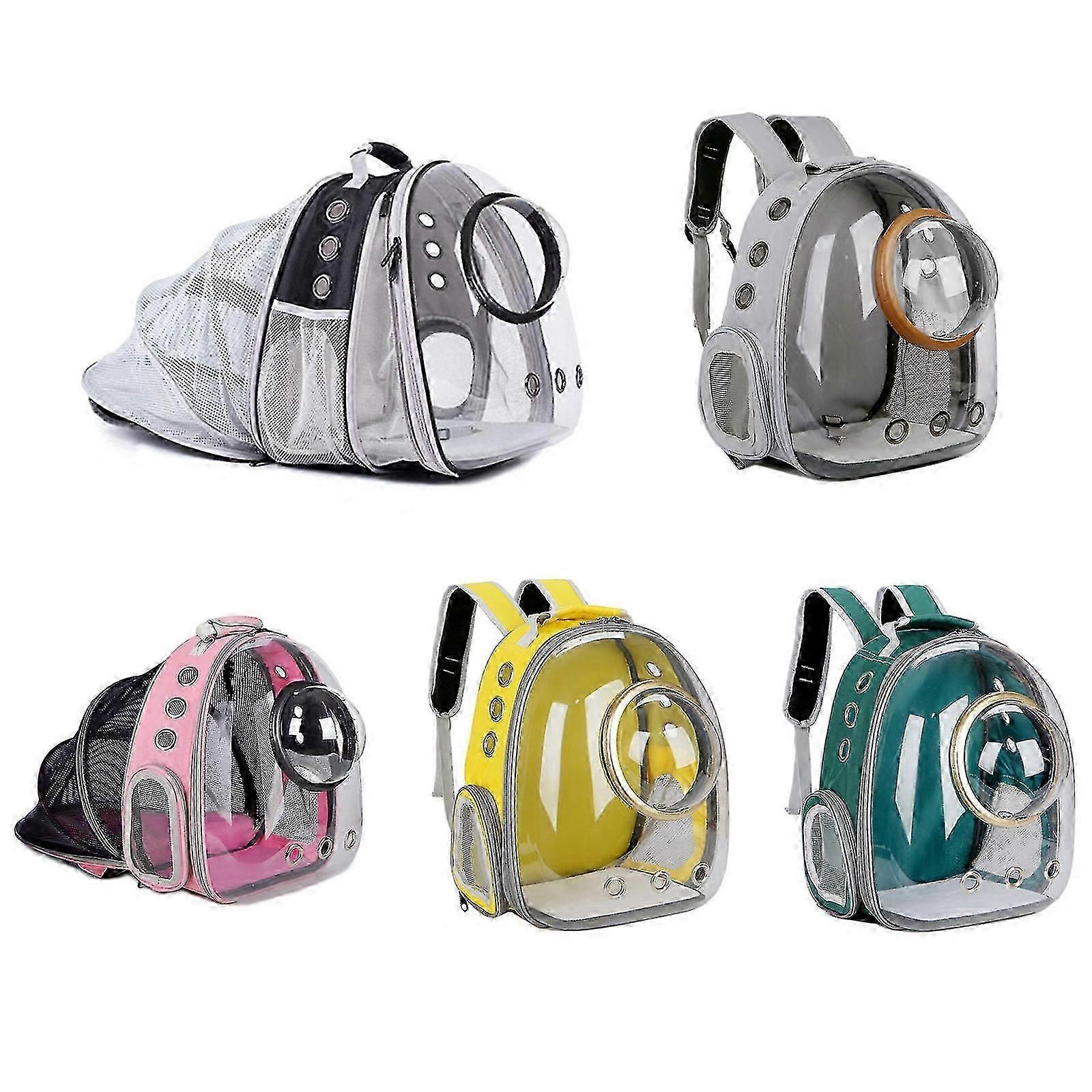 Pet Cat Carrier Backpack Expandable Breathable Space Capsule For Travel Walking
