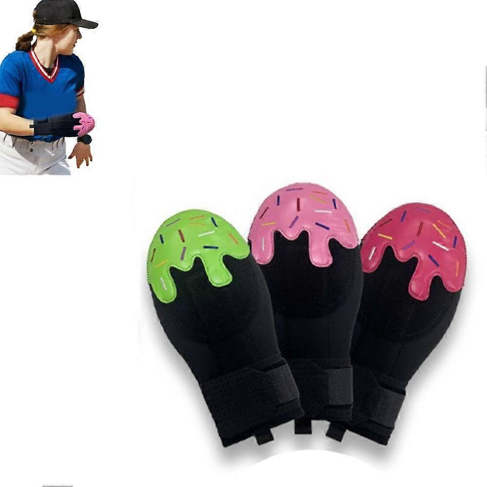 Baseball Shooting Glove, Right or Left Handed Adjustable Wrist Strap for Teens Adults Red