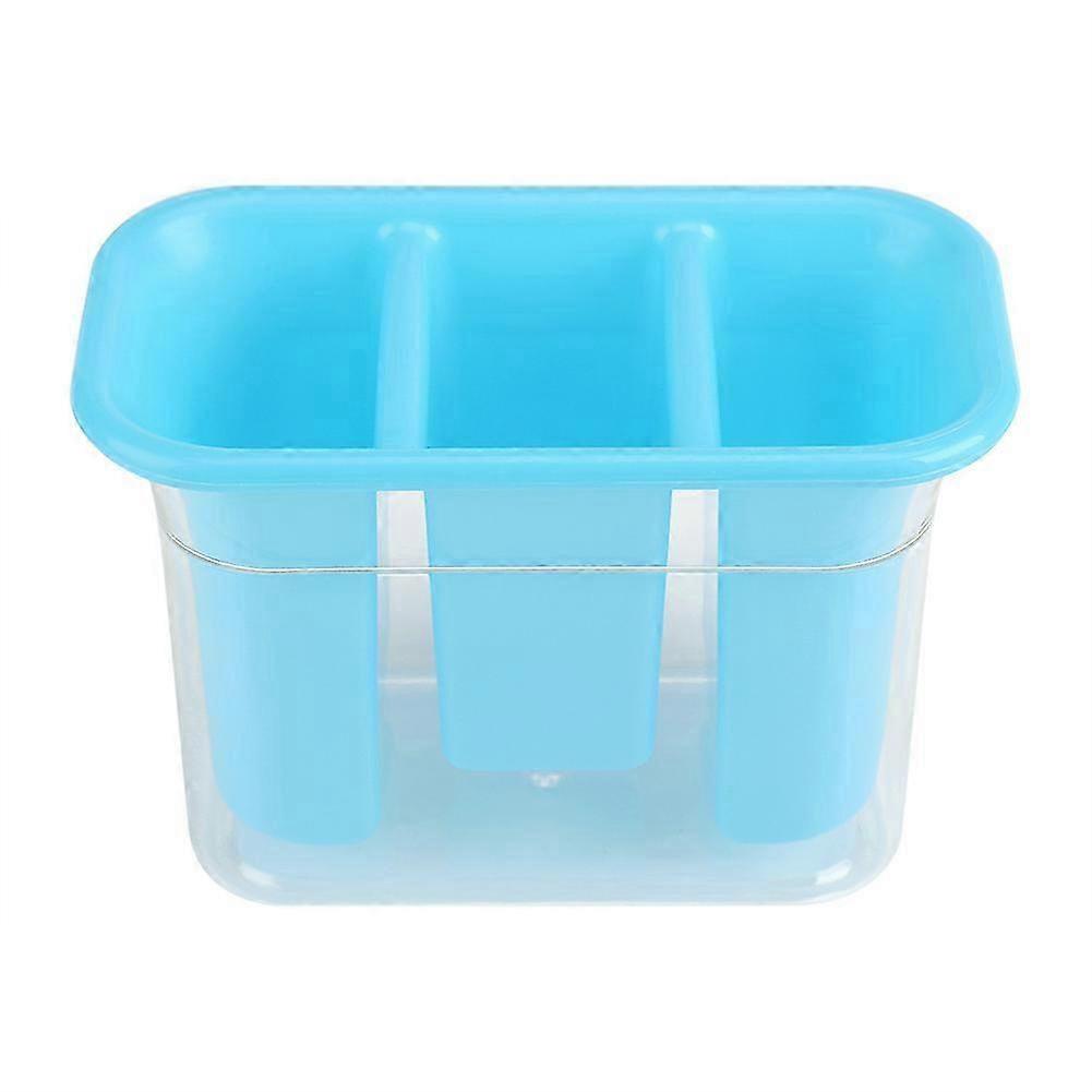 Blue Kitchen Draining Tray Chopsticks Holder Drying Rack Storage