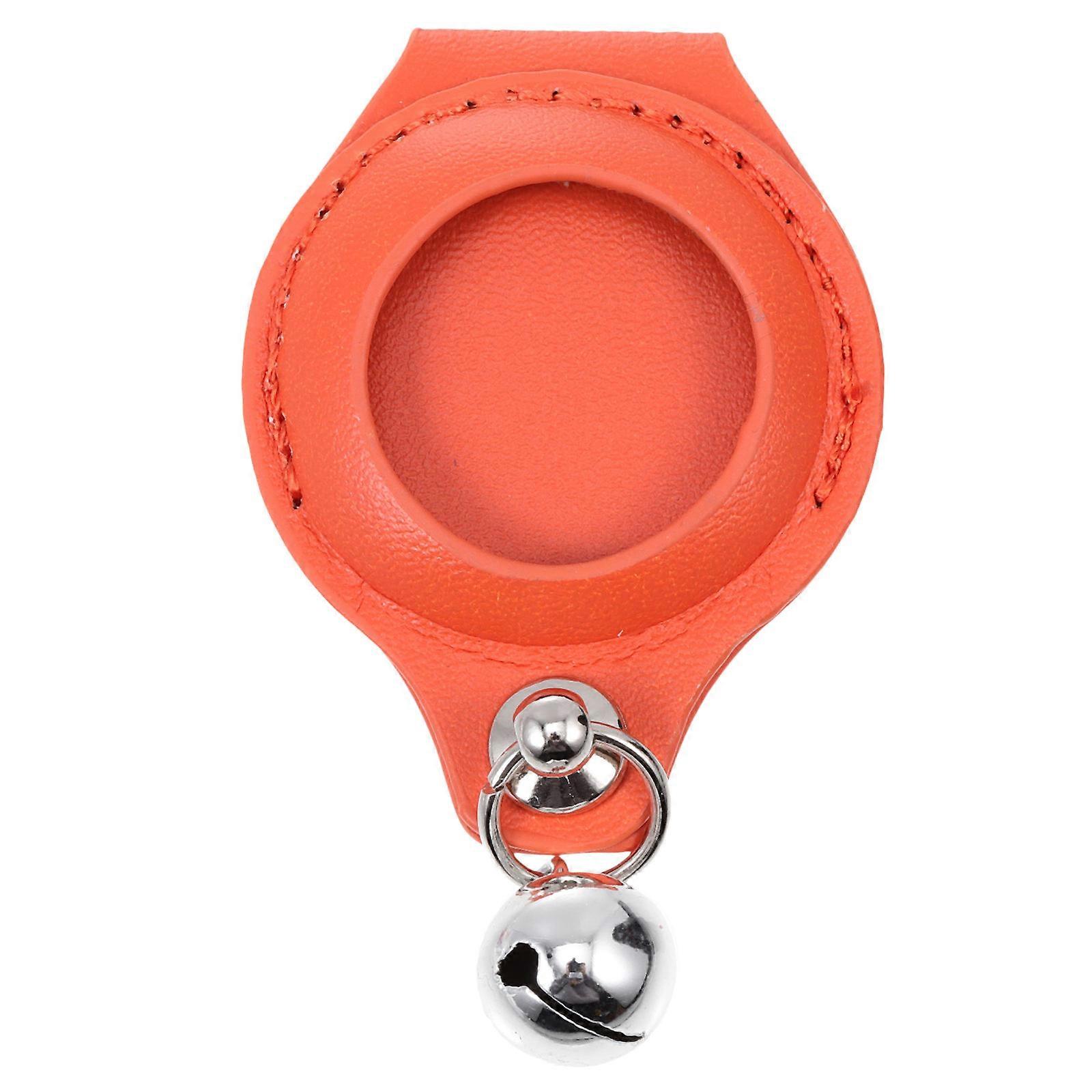 Portable Tracer Protective Case Compatible for Air Tag Daily Use Orange 6X4.5X1CM 1Set