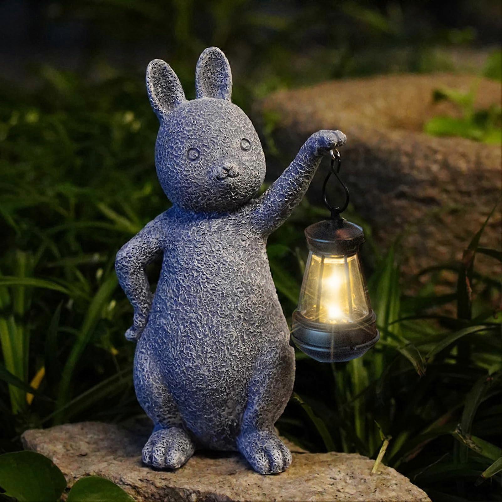 Easter Bunny Figure with Solar Light for Outdoor