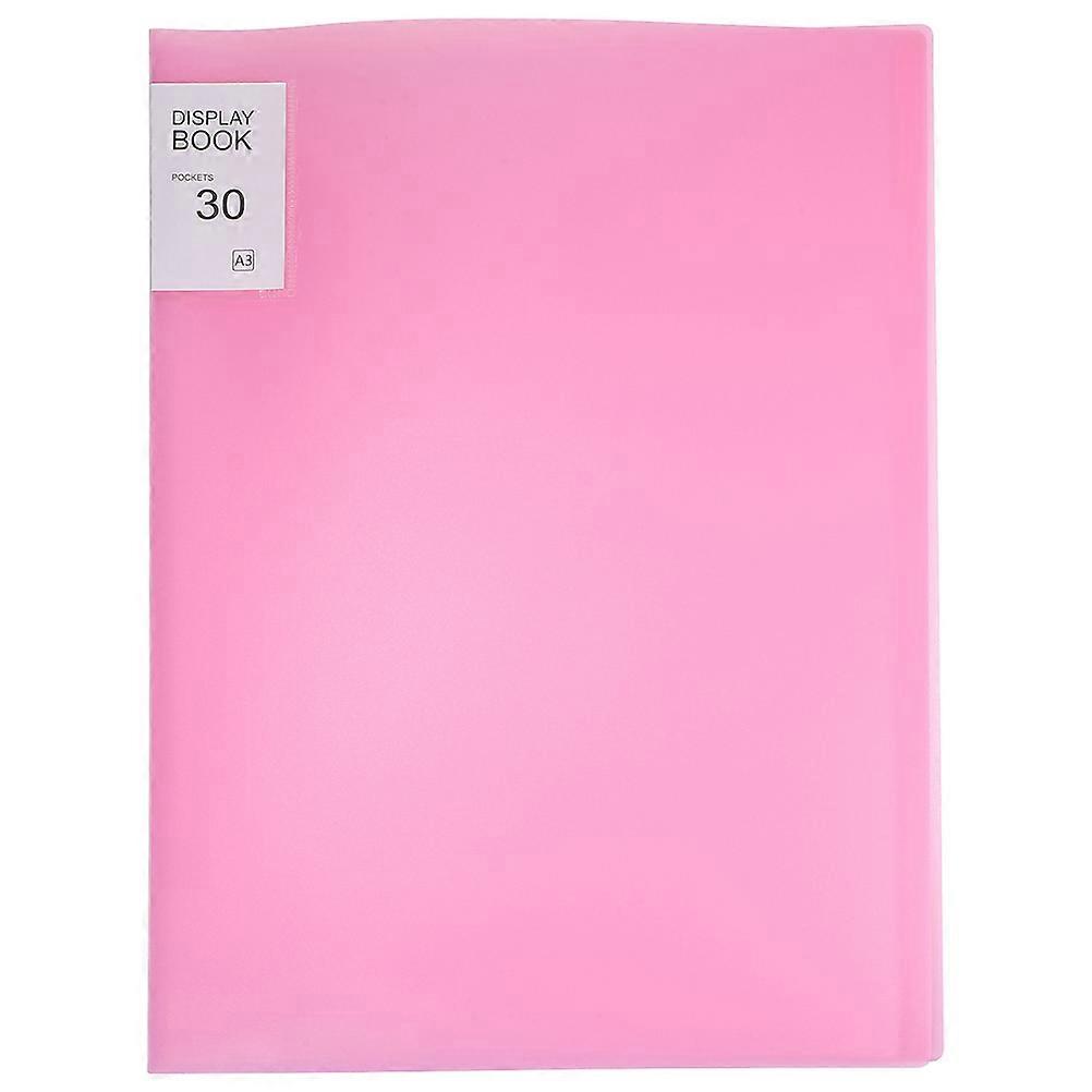 Portfolio Book Diamond Art Storage Rectangular Pink 43.00X32.00X2.50CM Artwork Storage 1Set