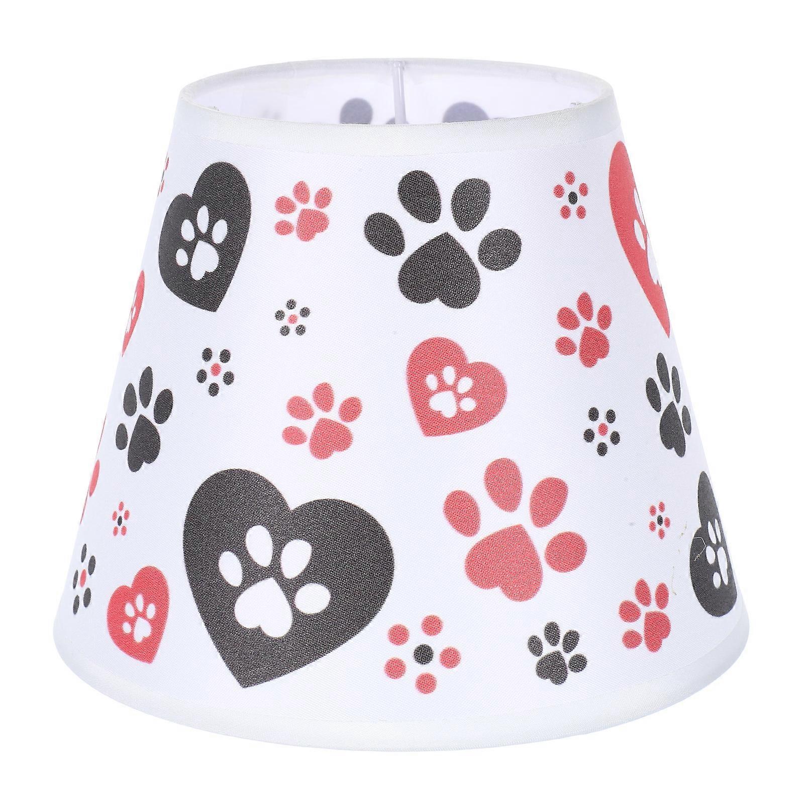 Lampshade Household Cloth Lamp Shade for Table Lamp Simple Design Heart Shape Assorted Color 1Set