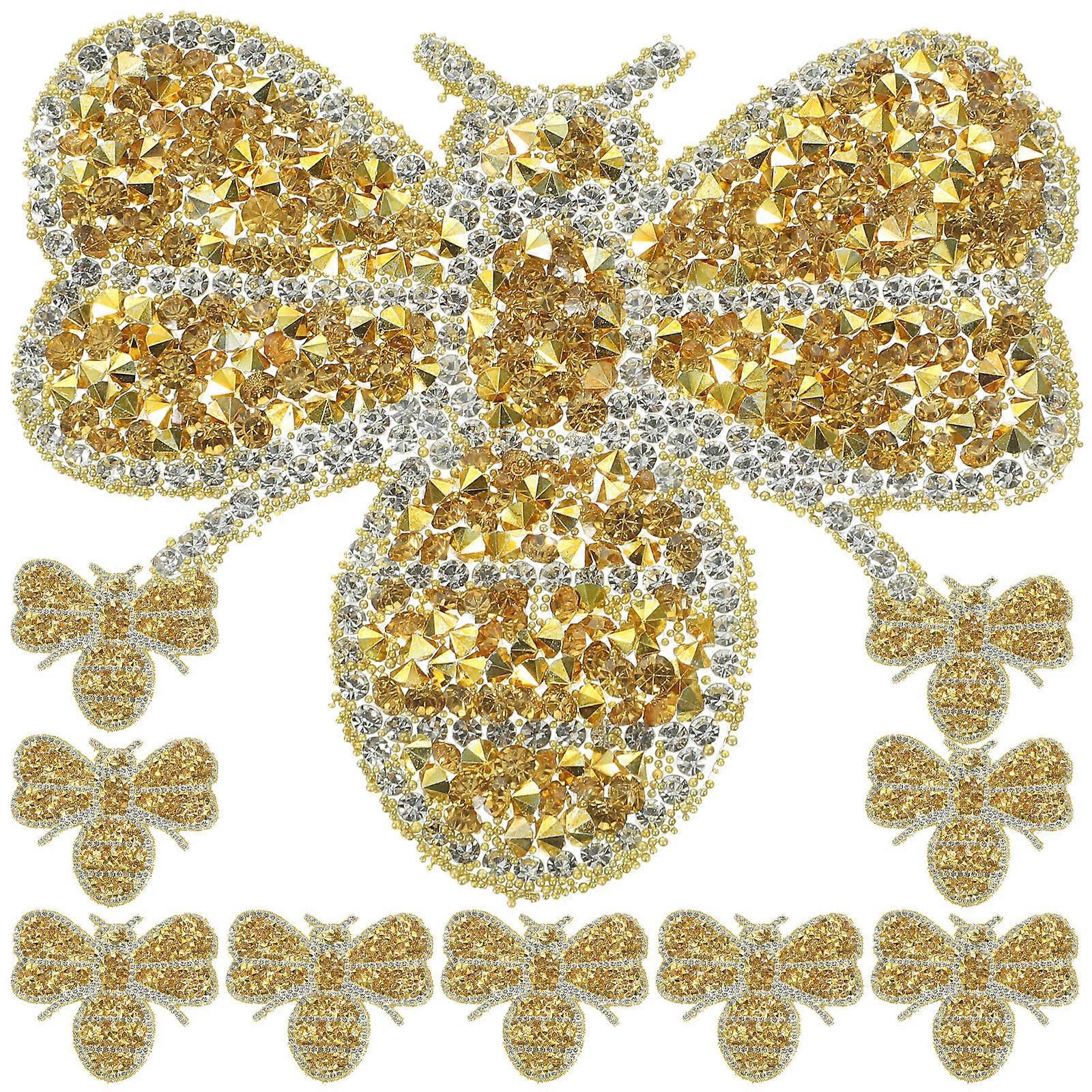 Delicate Clothes Patches Rectangular Resin Adhesive Sticker Elegant Diy Projects Home Textiles 10Pack