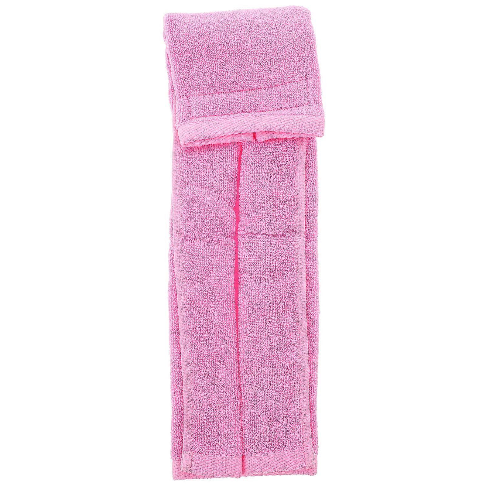 Athletic Towel for Gym Cotton Workout Towel Portable Sweat Absorbing Pink 38.50X12.00X1.50CM Fitness Enthusiasts 1Set