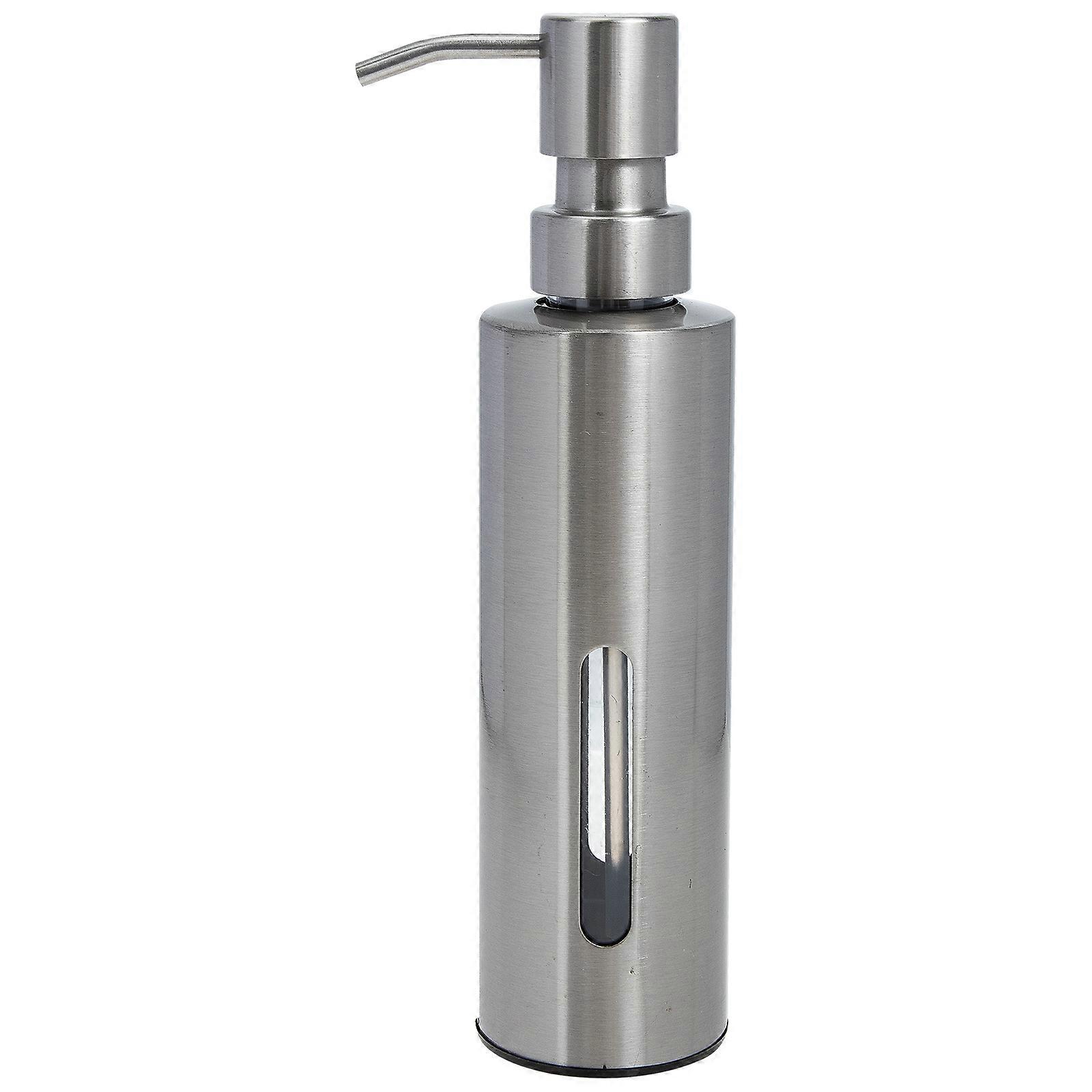 Soap Dispensers Stainless Steel Shampoo Bottle Refillable Portable Home Use 1Pack