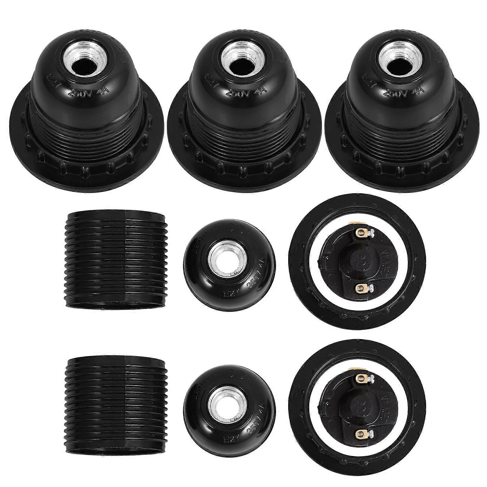 5pcs Light Socket Kit with Screw Base Lamp Holder for Home Office – Easy Installation, Compatible with Decorative Lighting