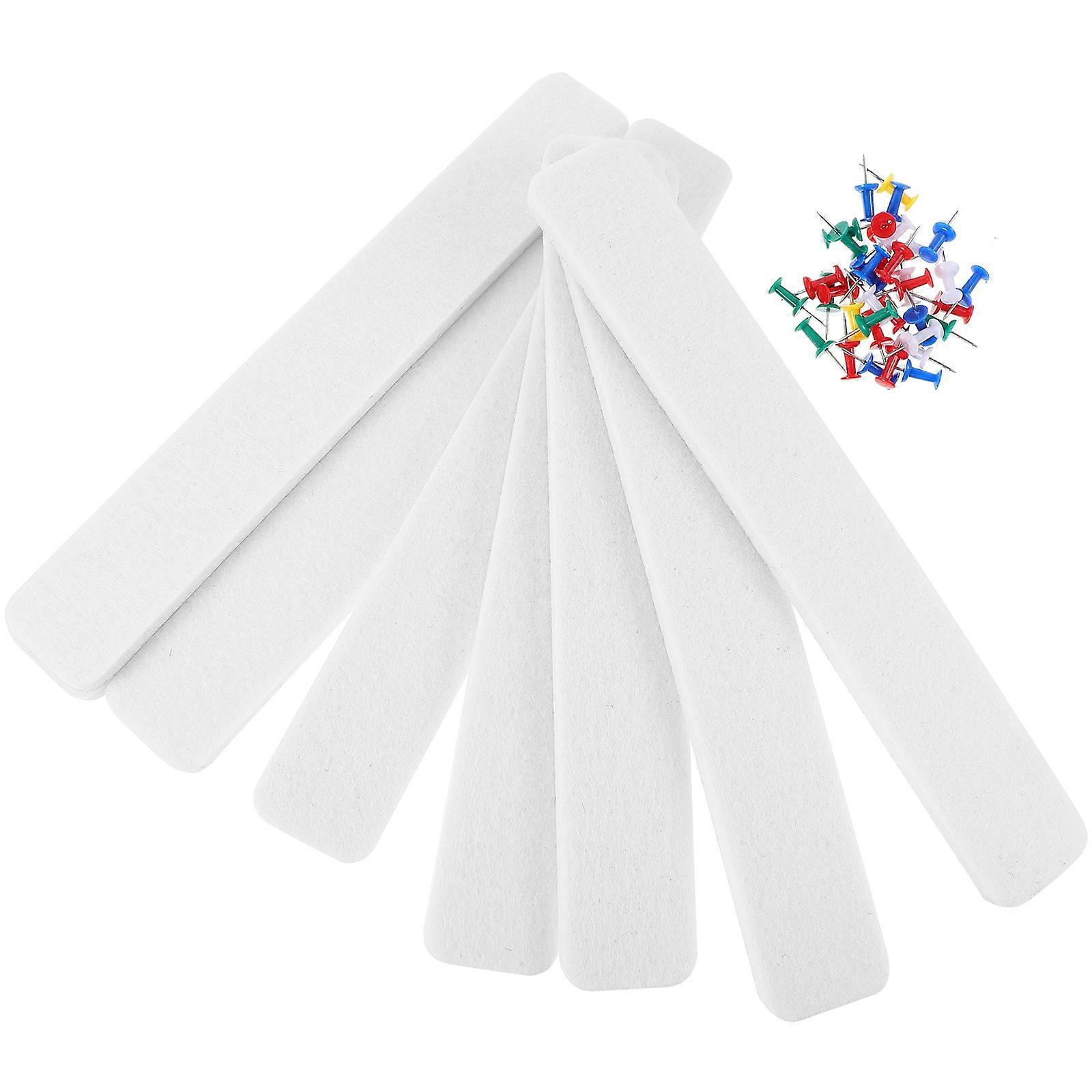 Self Adhesive Felt Memo Board Strips for Wall Decoration Reusable Bulletin Board Strips with Push Pins for Home and Office Use