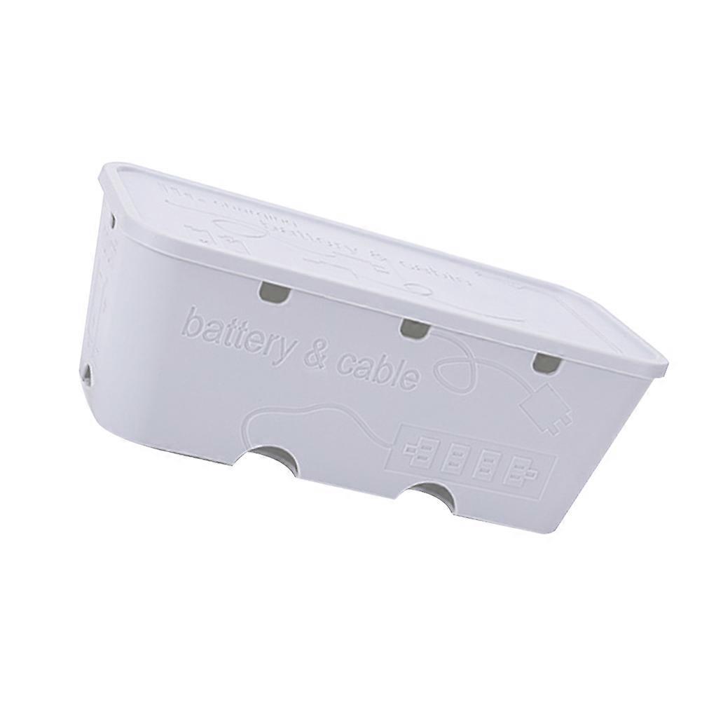 Data Cable Organizer Multifunctional PP Plastic Socket Organizer Cable Storage Case Dust Protection For Office Workers 1Pcs