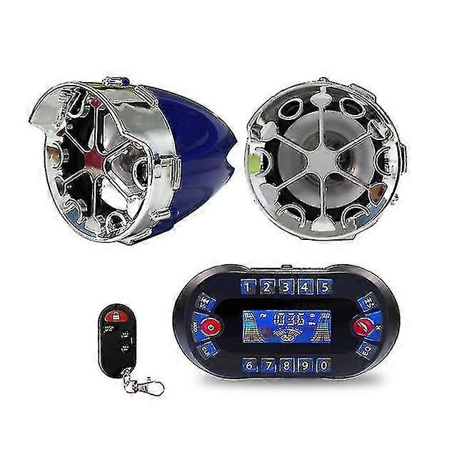 Dc12v 30w Motorcycle Wireless Bluetooth Speaker With Display Support Bluetooth Hands-free, Tf Card,