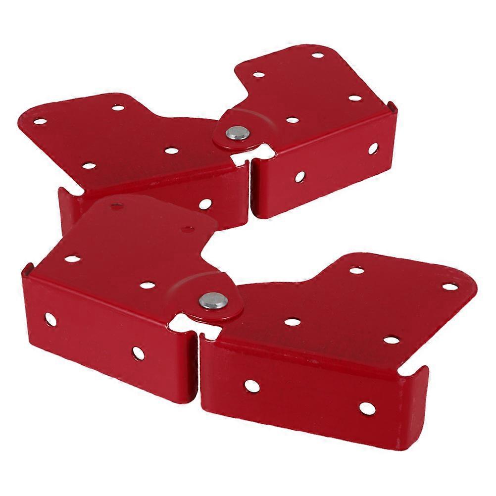 Schody na poddaszu Zawias drabiny Drabina w jodełkę Drążek kierowniczy Do użytku domowego Czerwony 15,80X9,00X3,50 CM Zwiększona stabilność 2 szt