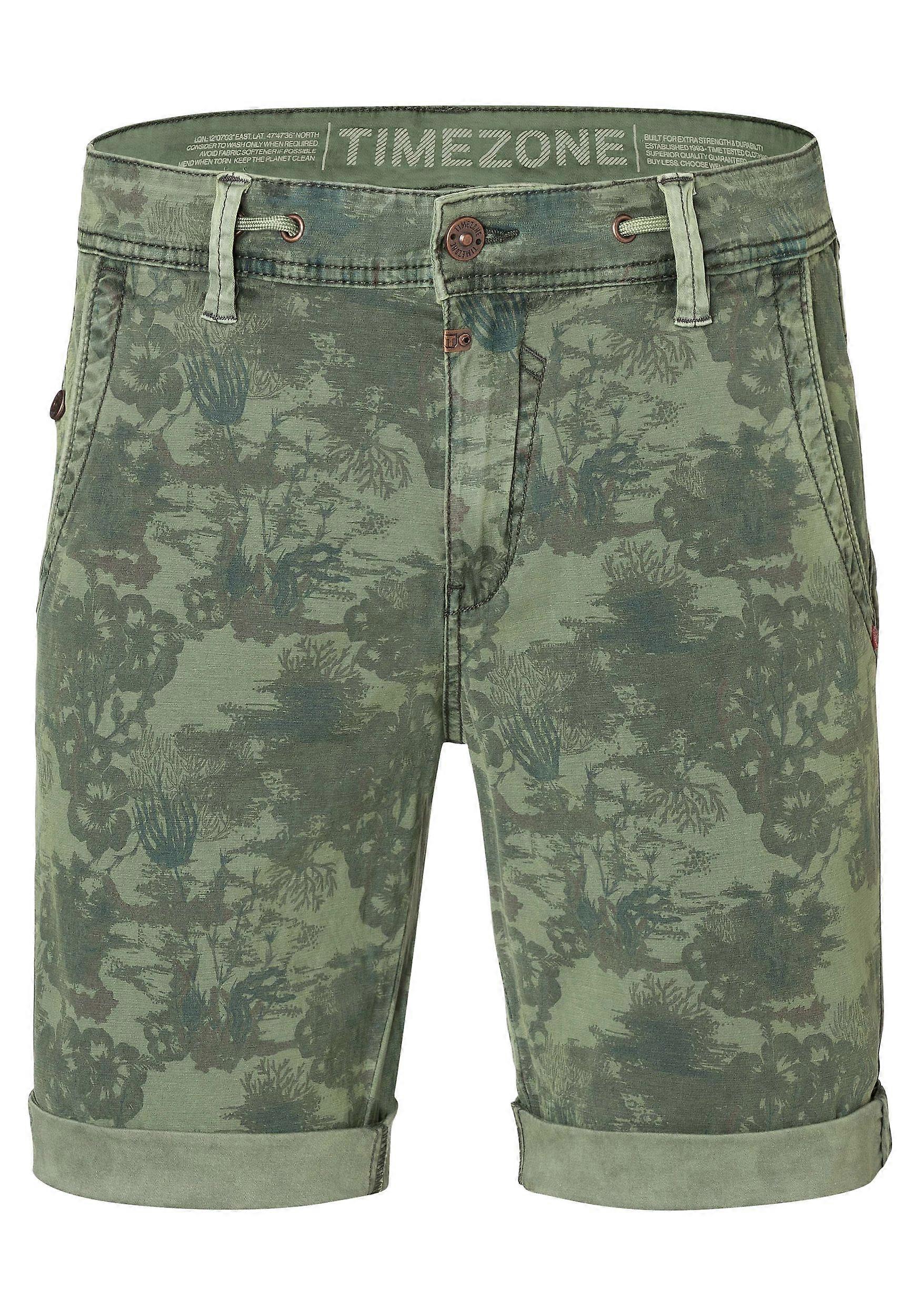 TIMEZONE Mænds blomstermønster Chino Bermuda Shorts