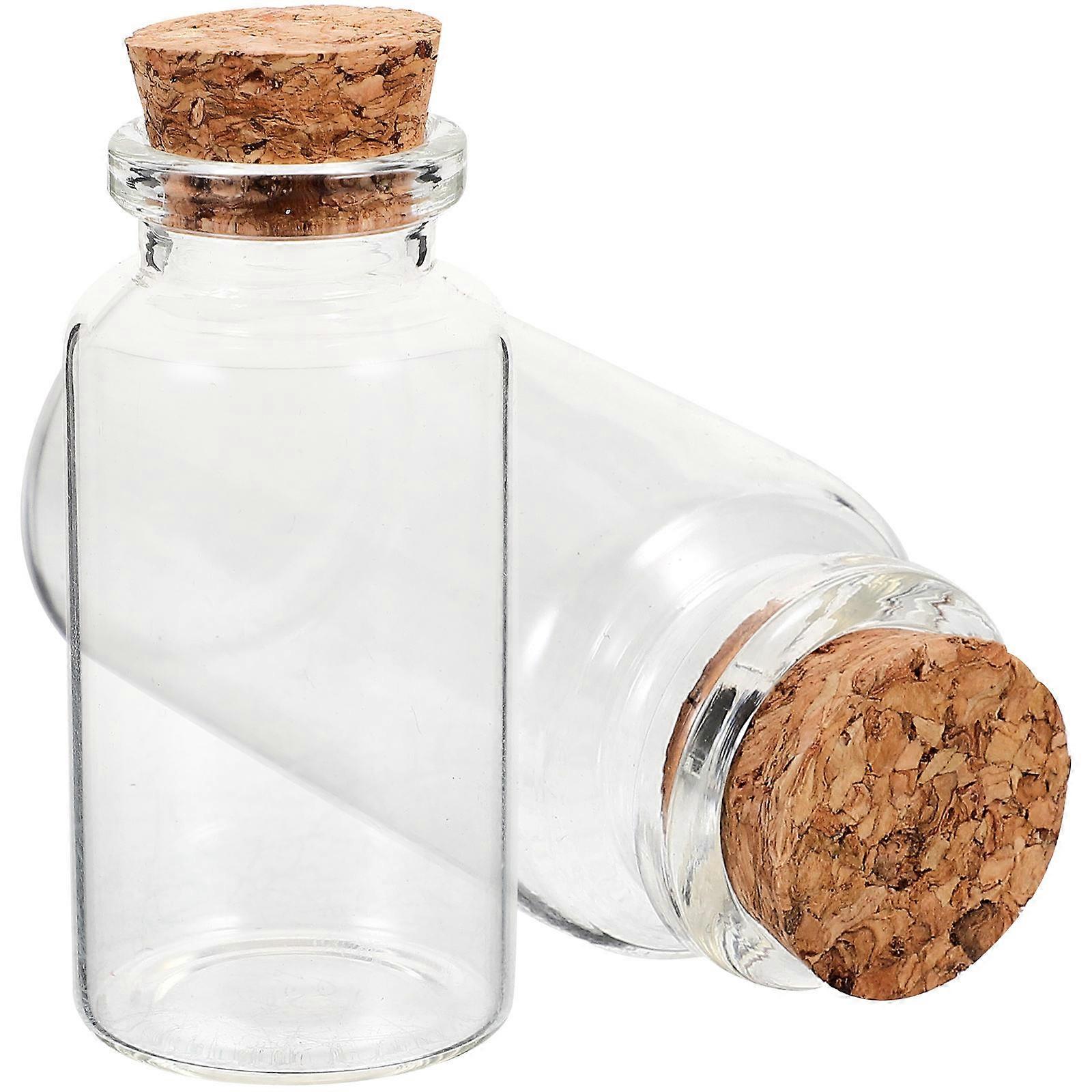 Transparent Drift Bottles Tiny Wishing Bottles For Kitchen 2Pcs