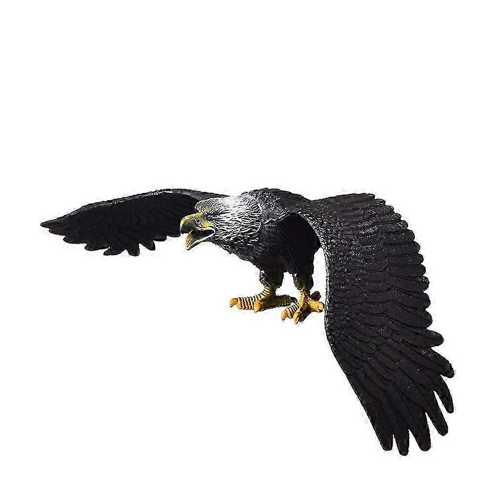 15inch Realistic Flying Eagle Model Figurine Solid Static Figure Animal Bird Figures Interactive Desktop Decoration