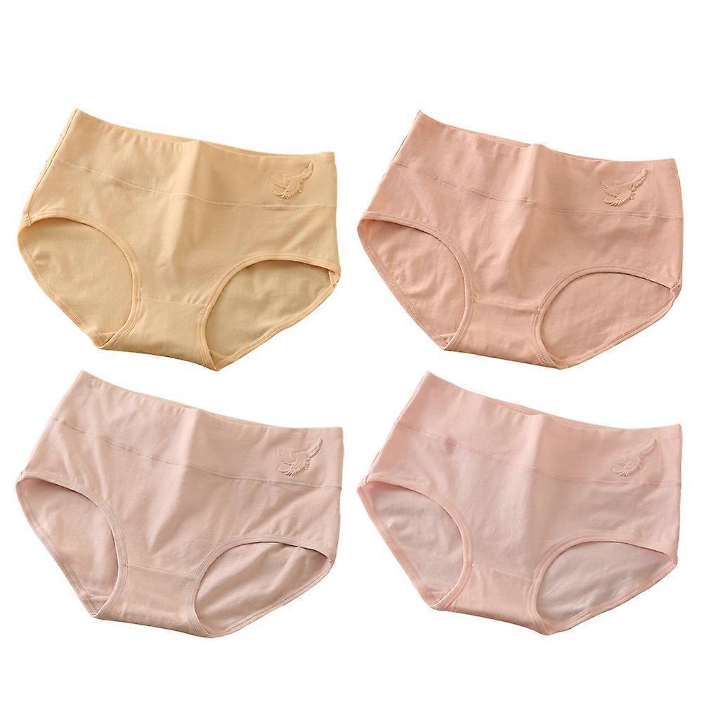 Women Panties Briefs Travel Assorted Color Moisture-wicking 4Pcs