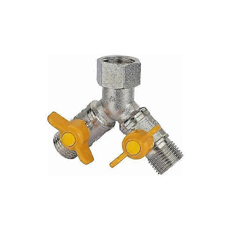 Three-Way Replacement Valve G 1/2 Brass Y Connector Adapter For Kitchen Or Bathroom Faucets
