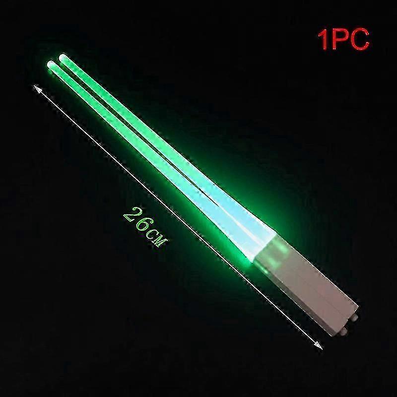 1 Pcs Luminous Chopsticks with LED Light Detachable Washable Reusable Free Tableware for Kitchen Dinner
