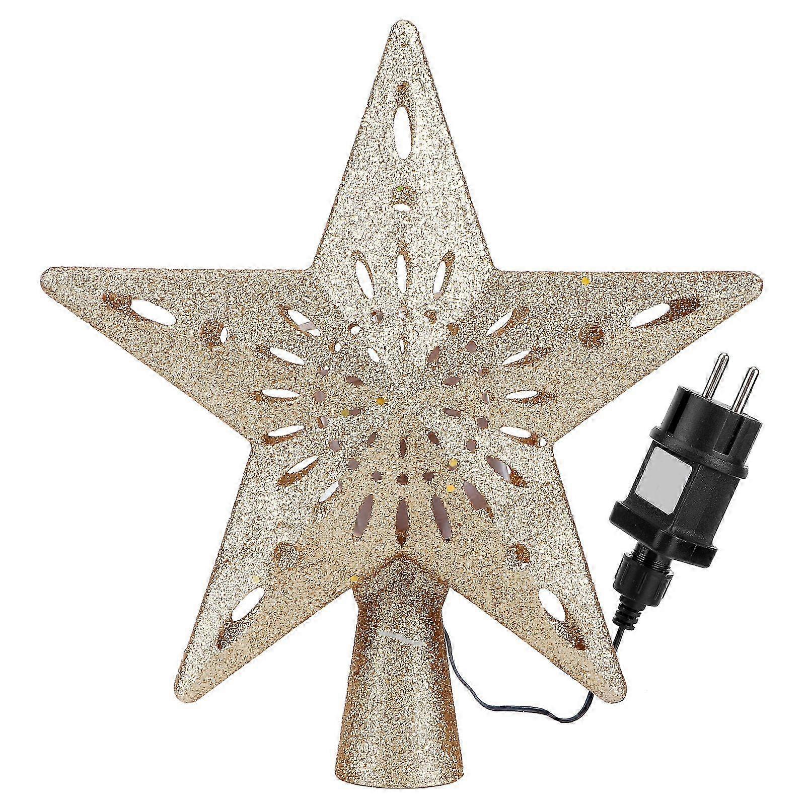 Rotating LED Snowflake Projection Lights for Christmas Tree Topping, Perfect for Home Holiday Decoration