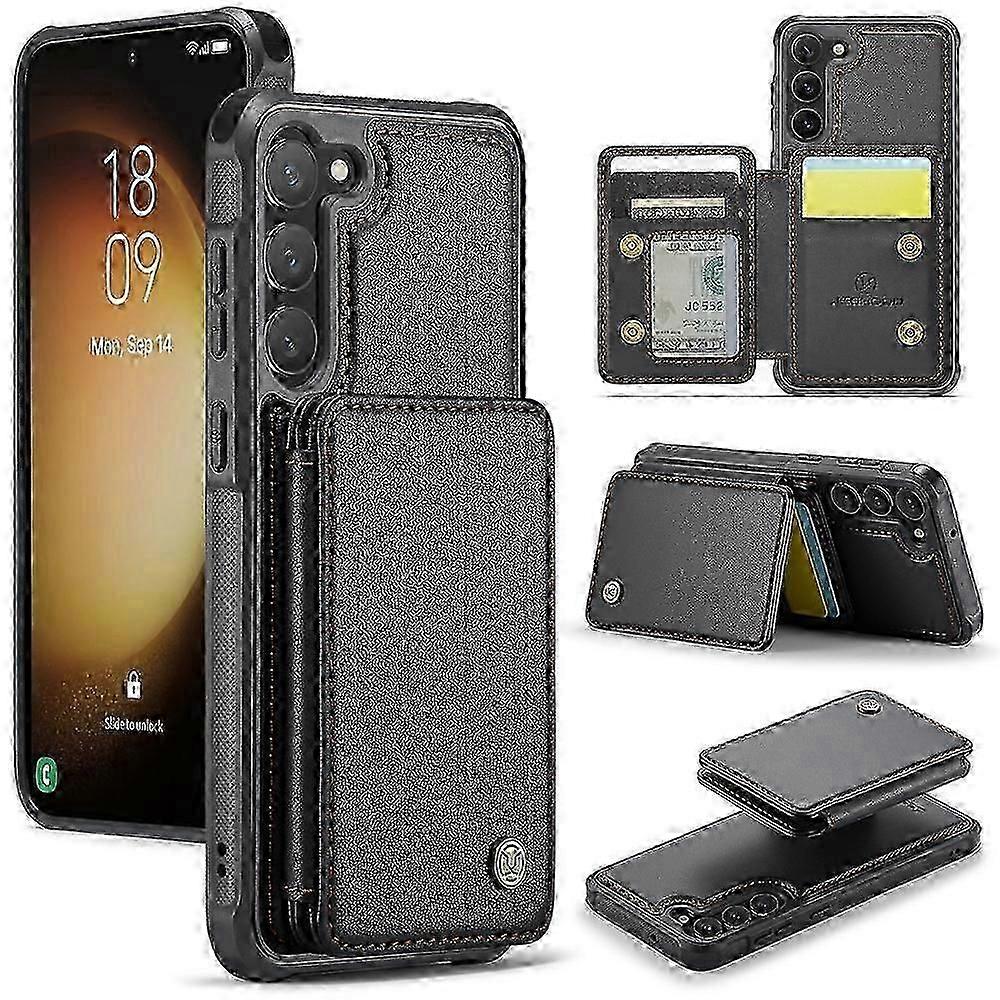 Magnetic Card Bag PU Case Fit For Samsung Galaxy S23+ 5G