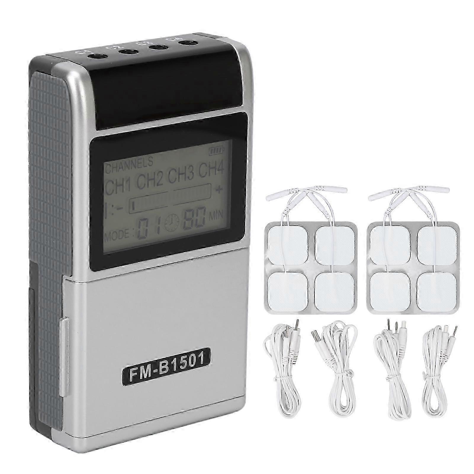 2025 TENS Stimulateur électronique 15 modes 20 engrenages basse fréquence impulsion électrique Stimulateur machine blanc