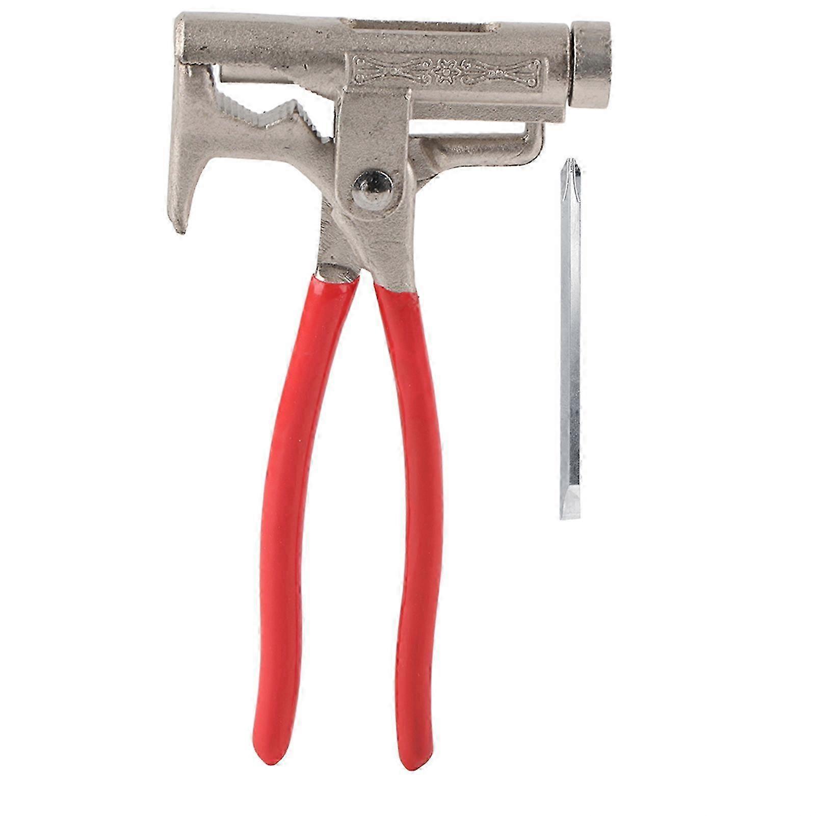 MultiFunction Pipe Wrench Screwdriver with Soft Rubber Handle Hand Tool