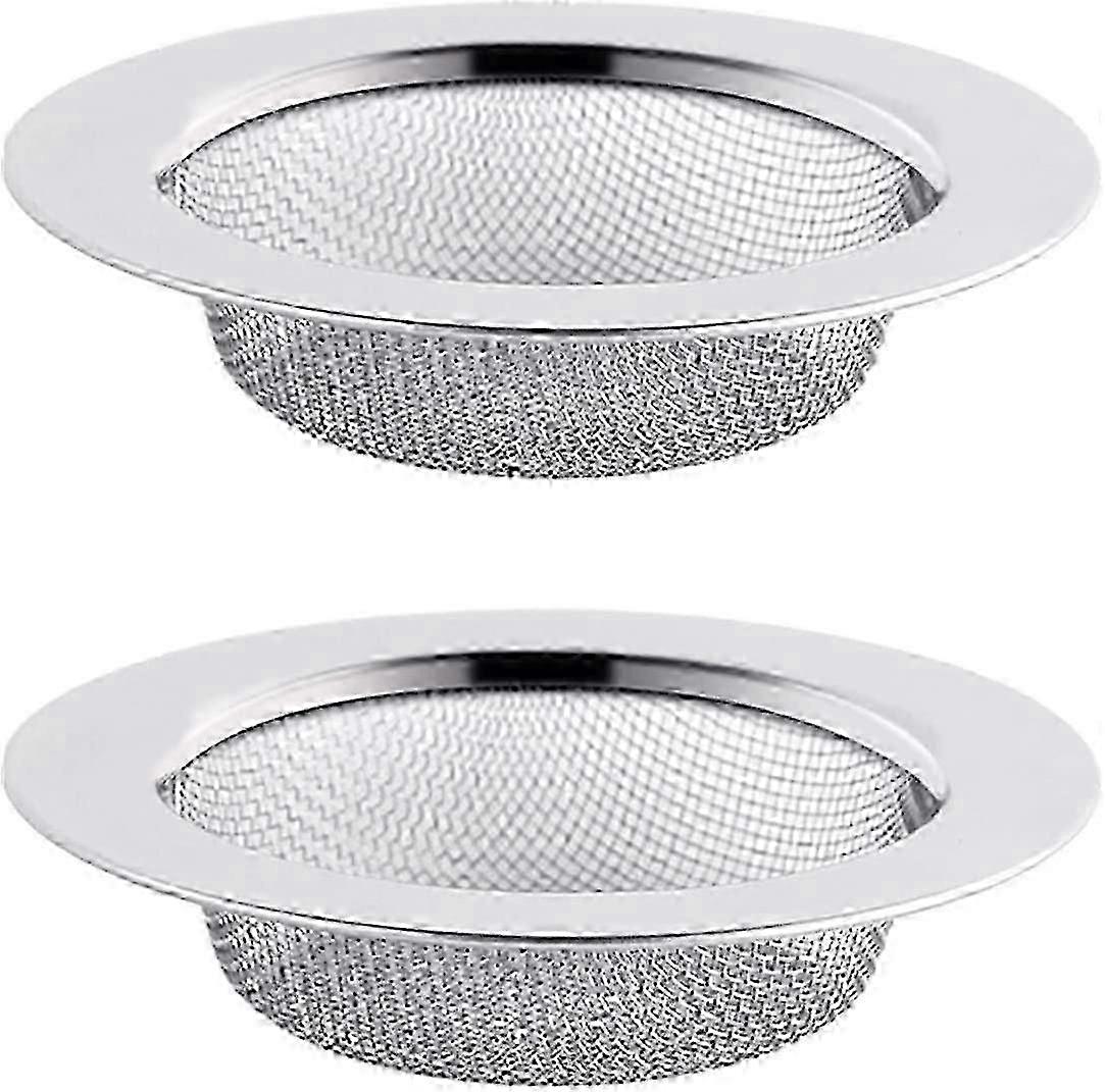 2PCS Stainless Steel Sink Filter, 7.5cm Drain Strainer for Kitchen