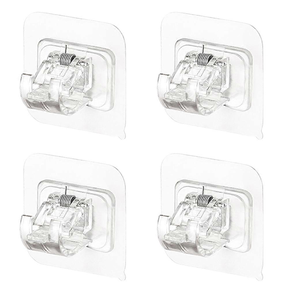 Adhesive Hooks For Curtain Fastener Curtain Rod Clips Square Shape