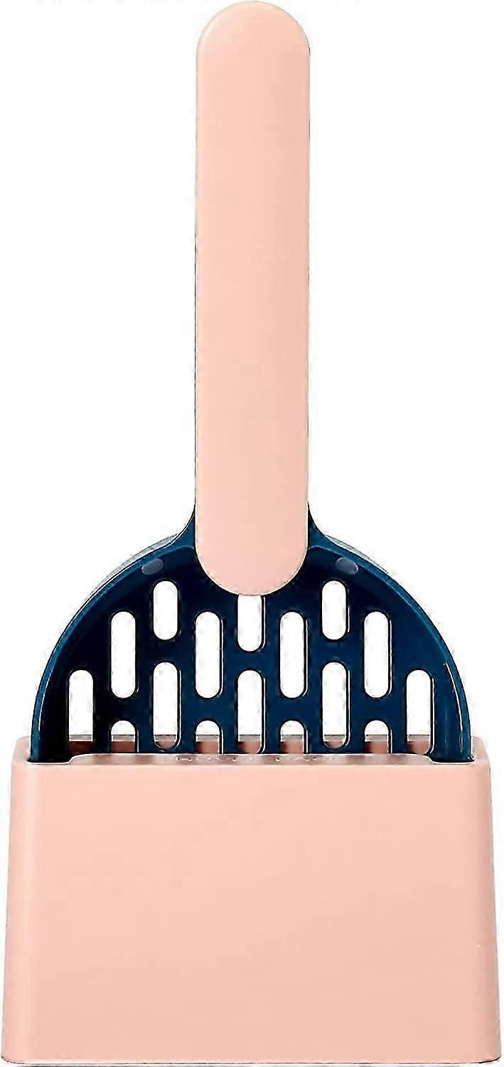 Convenient Cat Litter Scoop with Bracket  Plastic Design for Easy Storage