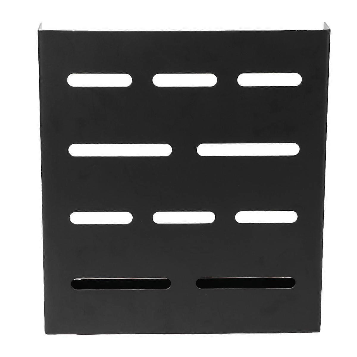 Wall Mounted Kitchen Storage Rack for Utensils, Cutlery & Tools – Adhesive & Screw Fixings, Black Design for Compact, Tidy Spaces