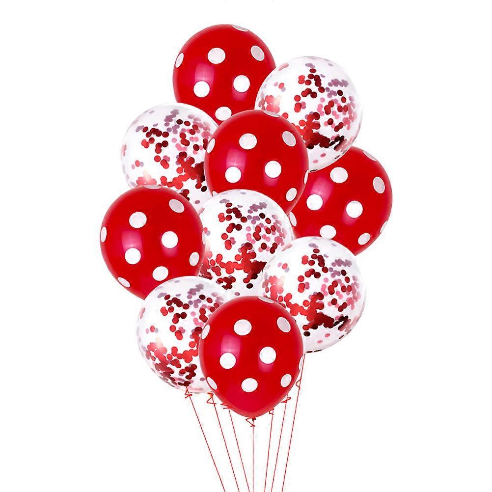 Valentine's Day Balloon Decoration Dots Latex Balloon For Party 10Pcs