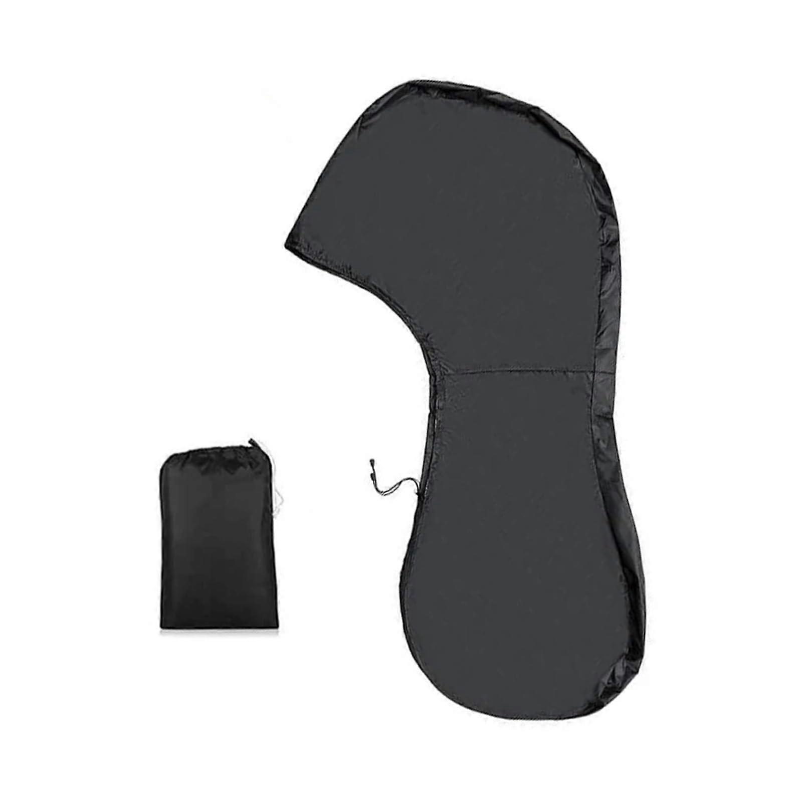 Dustproof, sunresistant, coated universal outboard motor cover with storage bag, suitable for 60–100 HP engines.