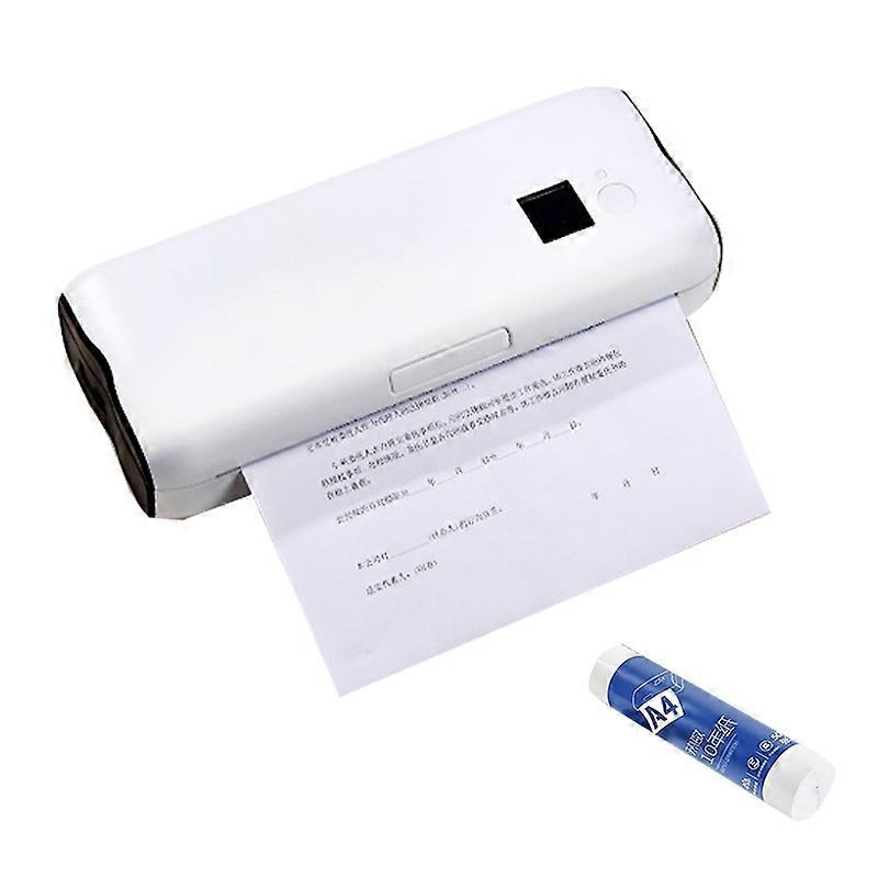 Thermal Printer, Style: Bluetooth Edition+50pcs A4 Paper Bluetooth Edition+50pcs A4 Paper