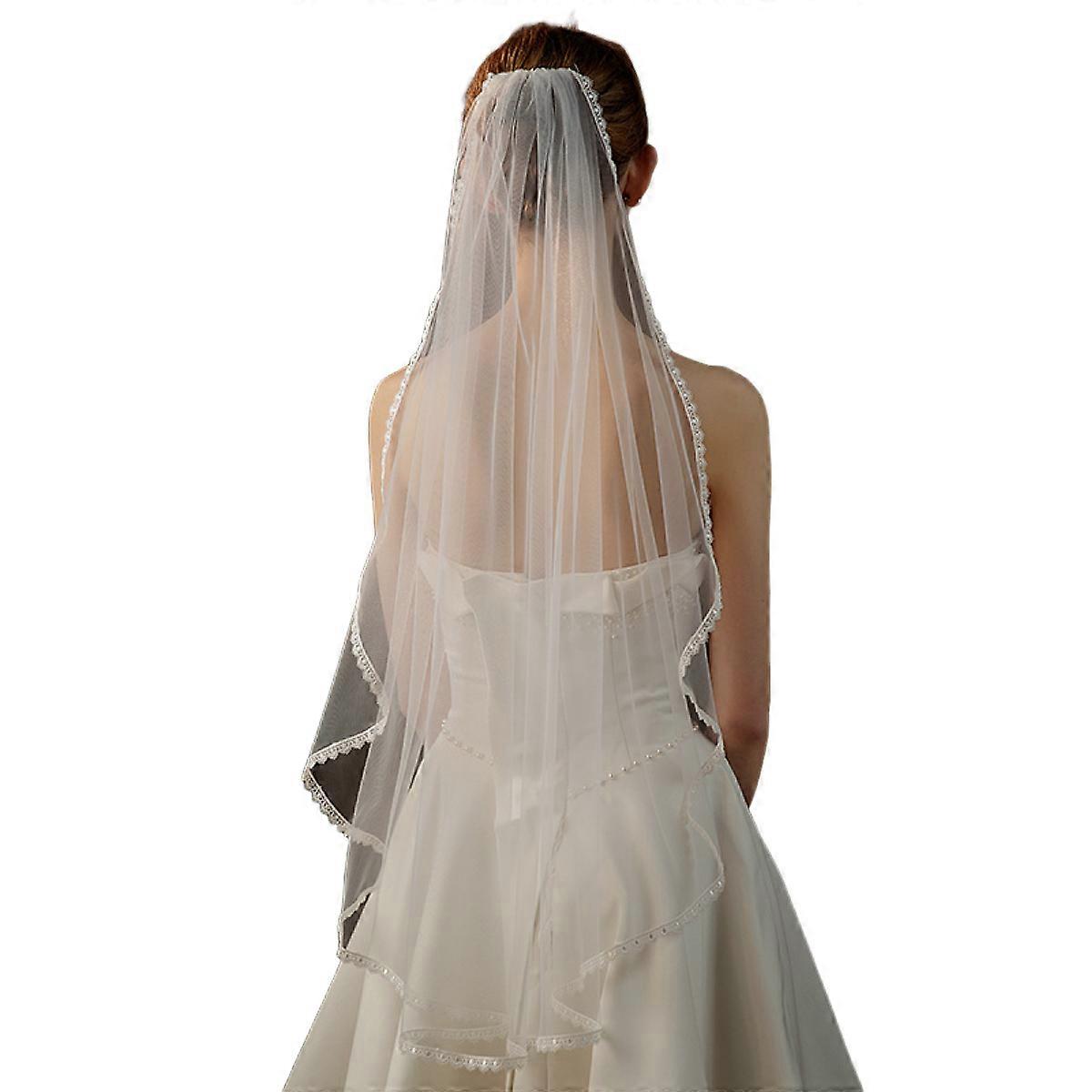Wedding veil, white, 1 pc.，902