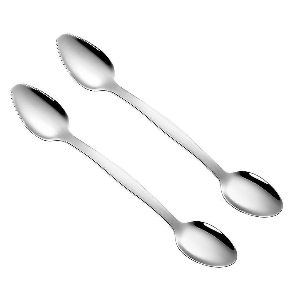 1 Set of 2pcs Multifunctional Scraping Spoon with and Fruit Design