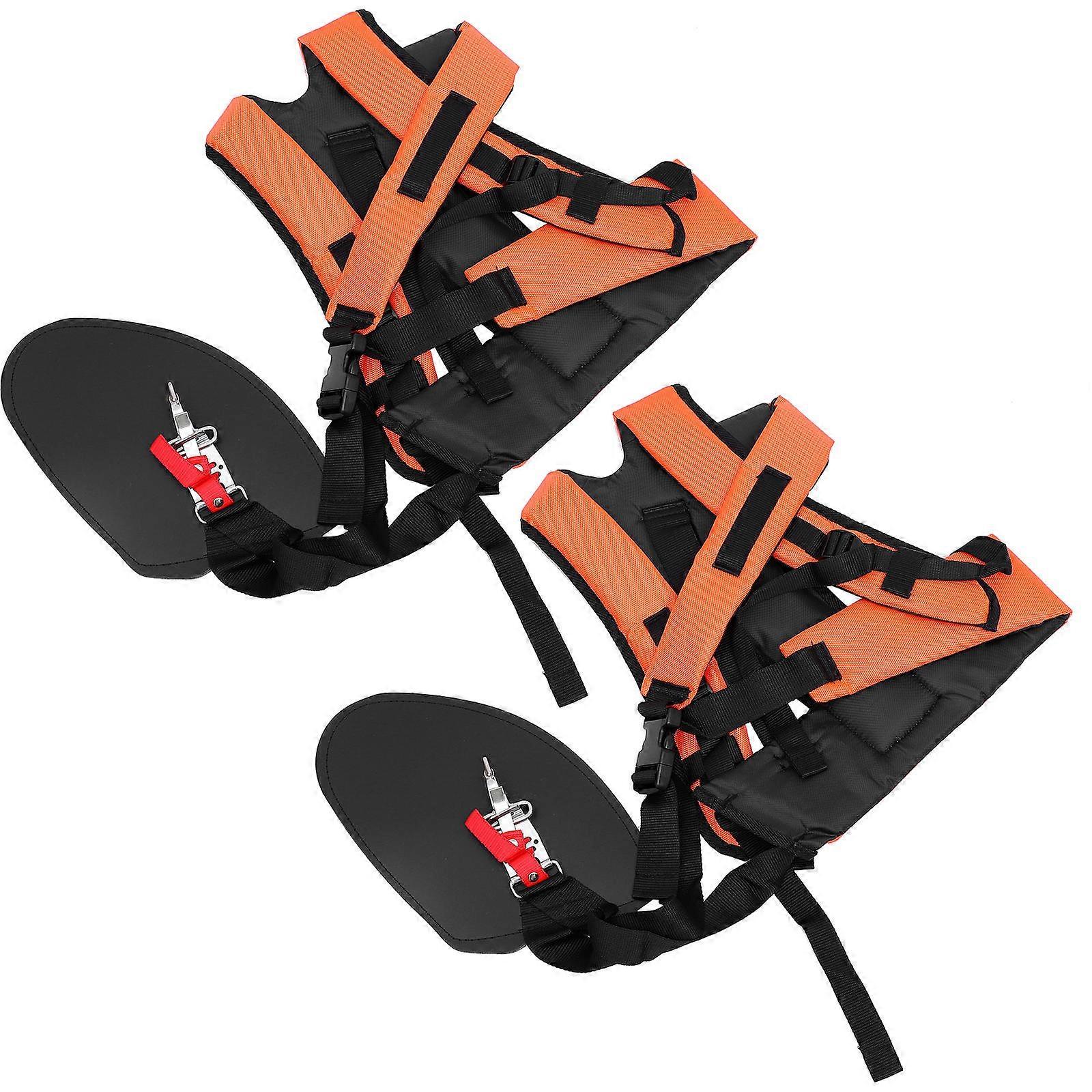 Weeding Machine Shoulder Strap Grass Harness Belt Yard Work Fabric Material 40x35cm 2Pcs