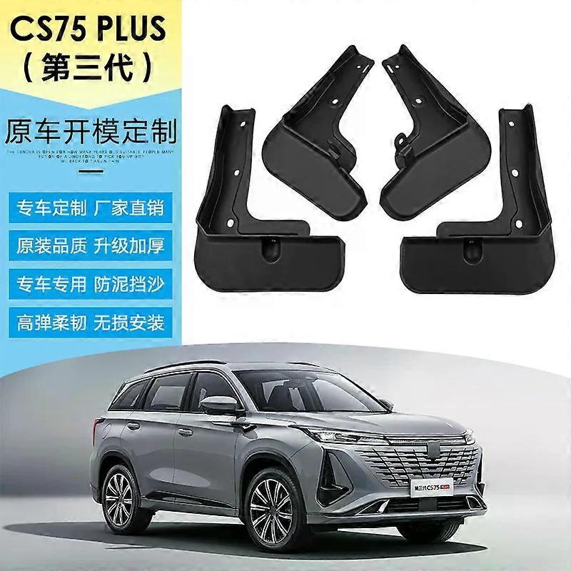 Applies to Front Rear 4pcs FOR Changan CS75 Cs 75 PLUS Mudguards Fender Mudflaps Car Accessories Mud Flap Guards Splash Mudguard 2022 2023